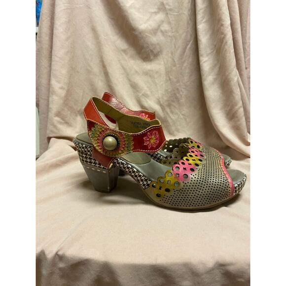 L’Artiste Spring Step JIVE Heels Sandals Women’s Size 40 Brown Leather - Picture 1 of 5